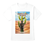 Trapped in Hell on Earth - White Graphic Tee