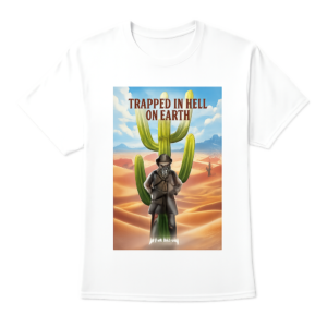 Trapped in Hell on Earth - White Graphic Tee