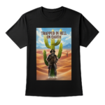 Trapped in Hell on Earth – Black Graphic Tee